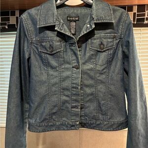 Bebe Classic Blue Jean Jacket